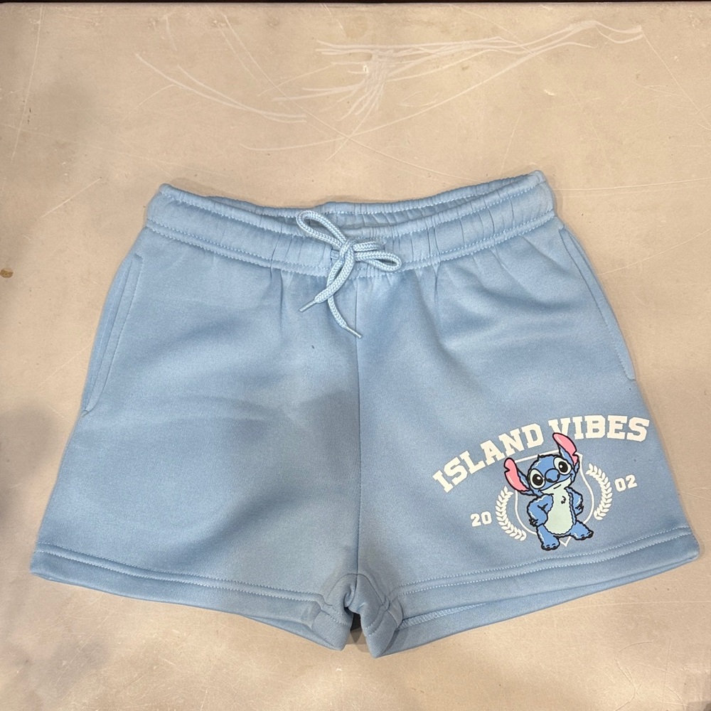 Blue Island Vibes Stitch Sweat Shorts